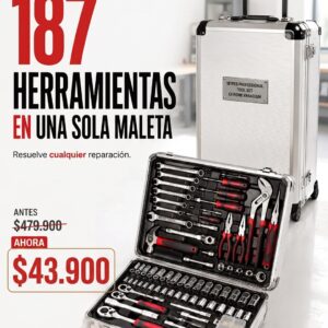 Masterbox PRO™ — 187 Herramientas en una sola maleta
