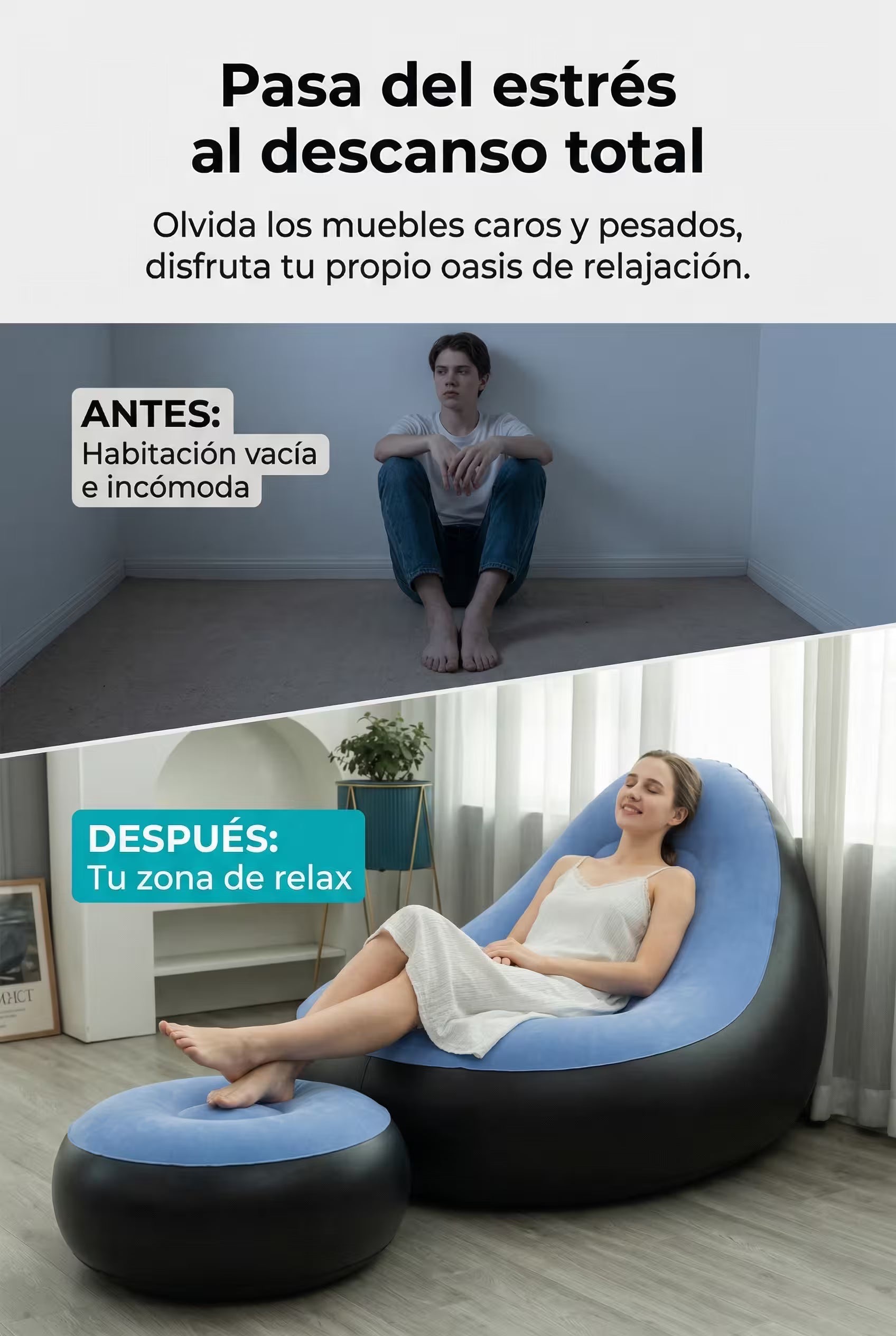 Pasa del estrés al descanso total