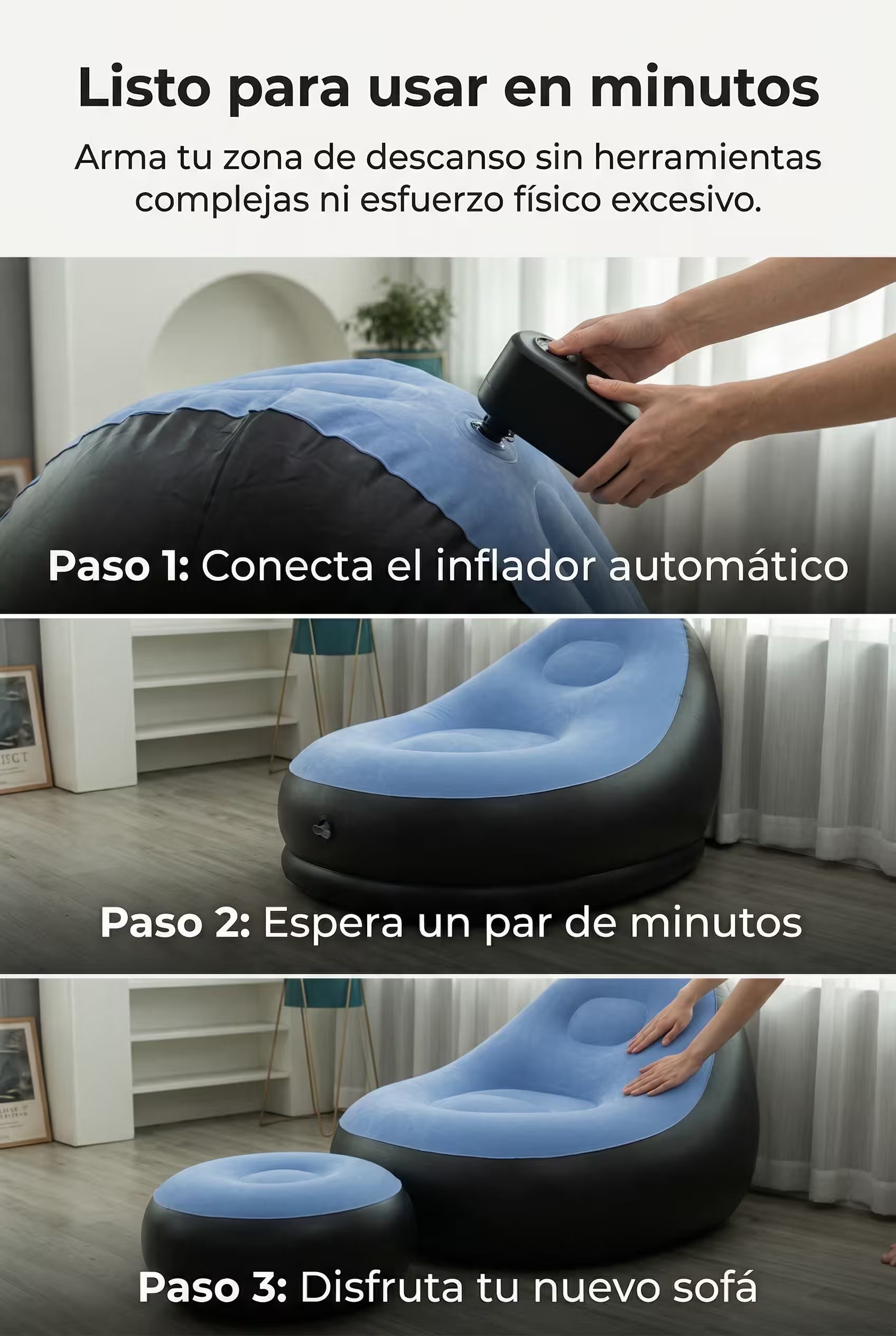 Listo para usar en minutos