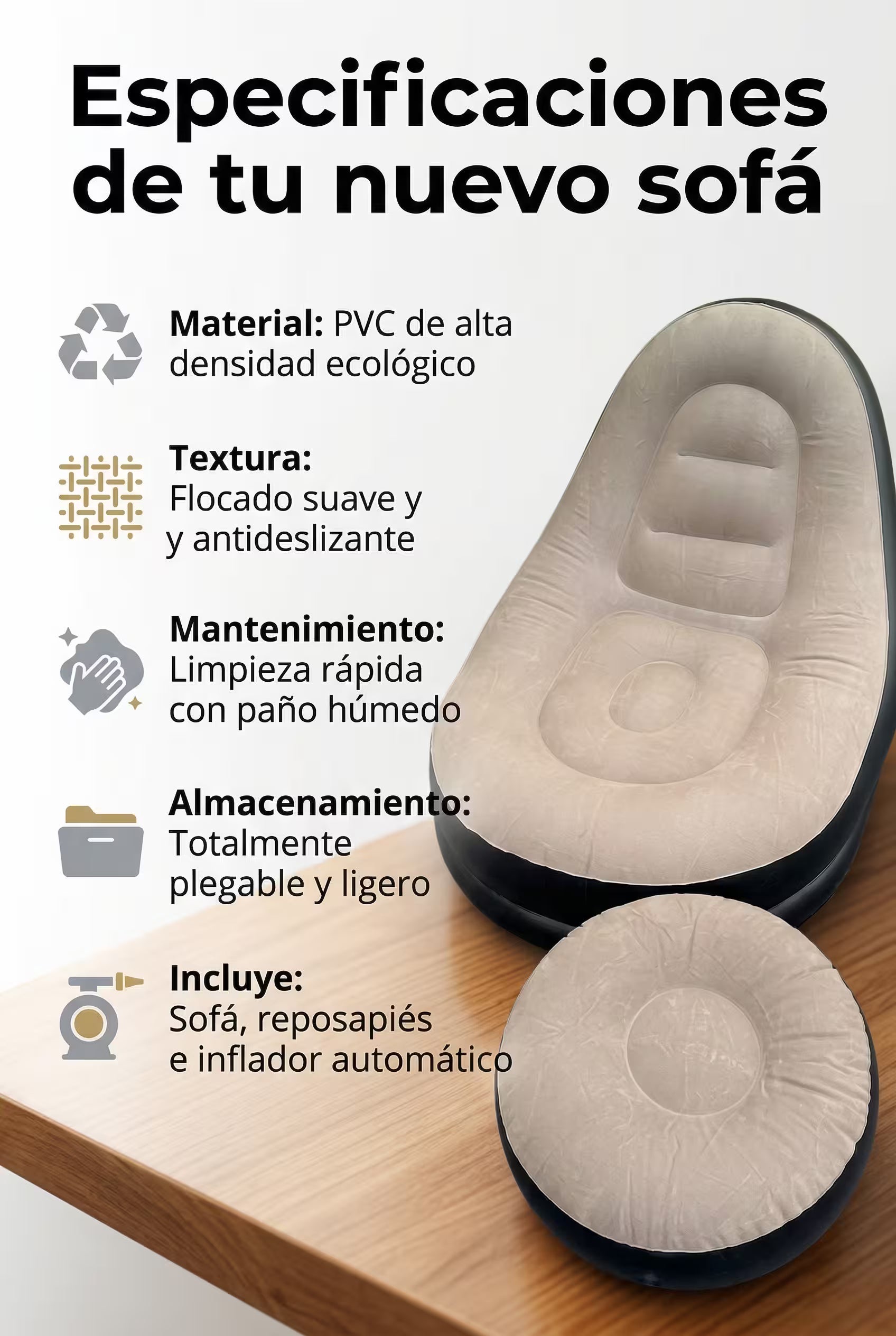 Especificaciones de tu nuevo sofá