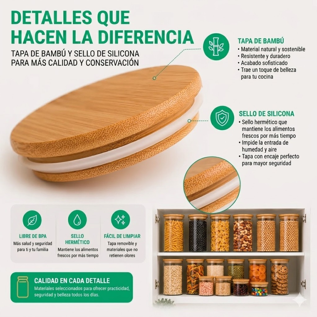 Frascos de vidrio