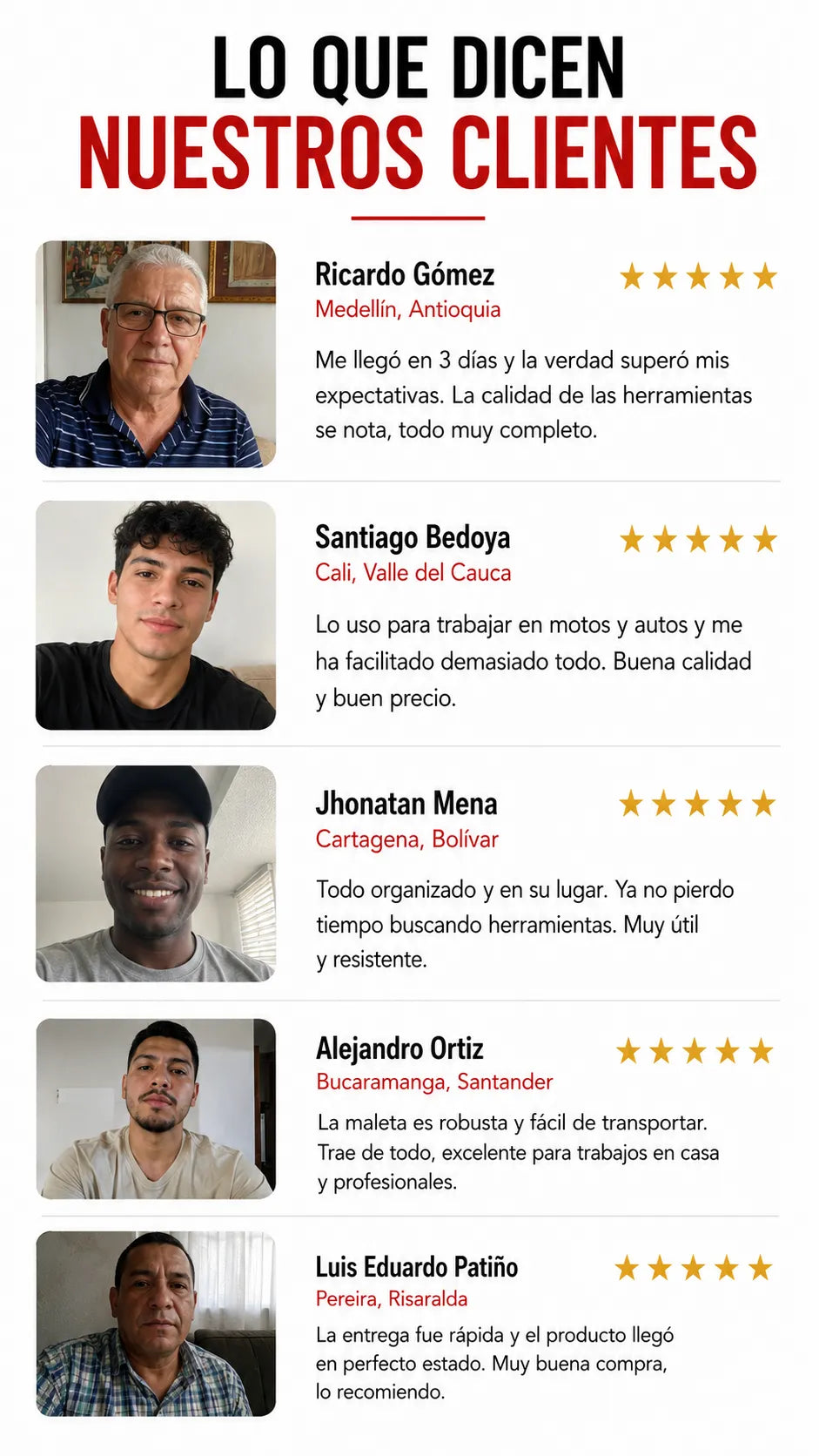 Lo que dicen nuestros clientes